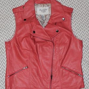 Faux Leather Vest